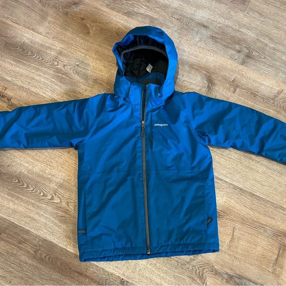 Patagonia Kids Powder Town Blue Jacket